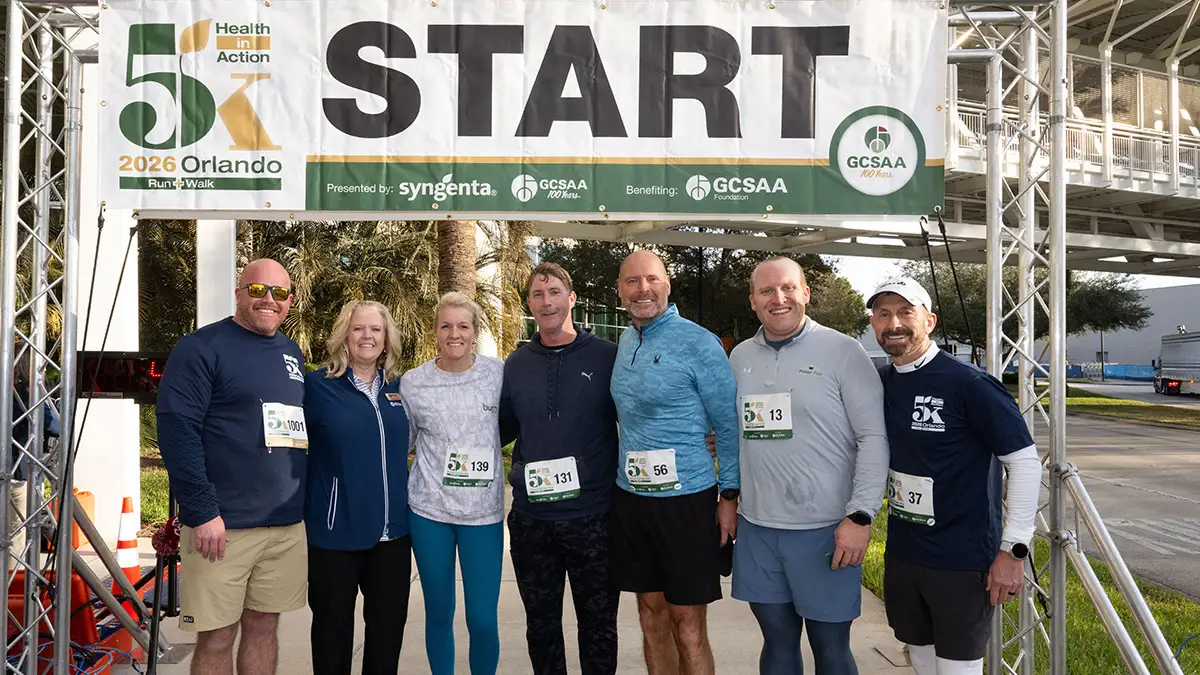 Participants in the GCSAA Health in Action 5K Run and 2K Walk